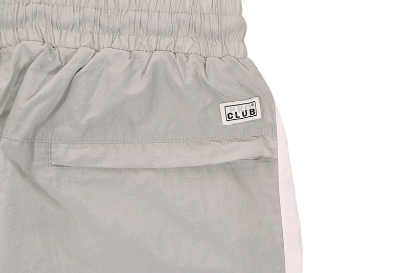 PRO CLUB FULL COURT WINDBREAKER PANTS (GRAY/SNOW WHITE) 03PC0503