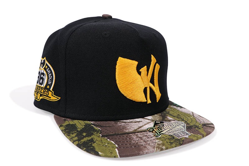 TWNTY TWO WU-TANG SOUNDS OF SHAOLIN 36 CHAMBERS SNAPBACK CAP (BLACK/TREE CAMO)