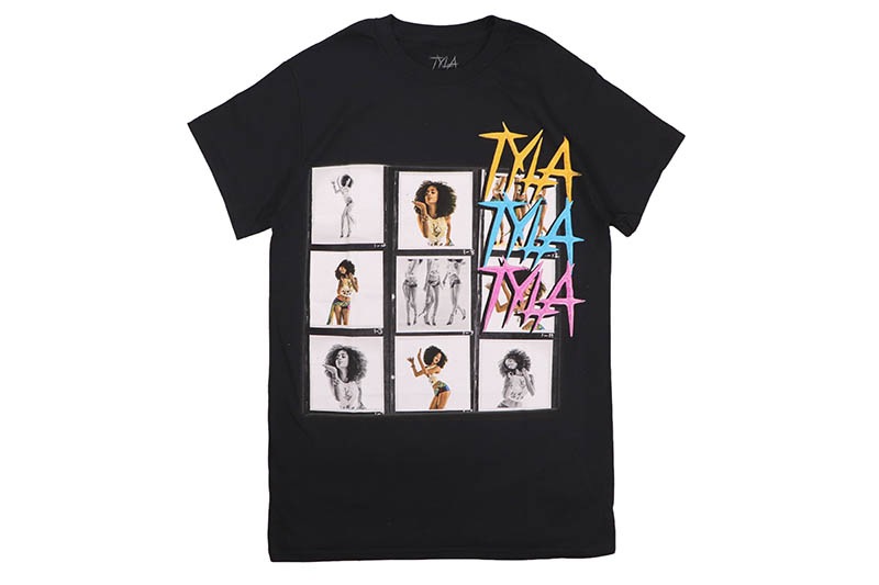 TYLA PHOTO GRID T-SHIRT T-SHIRT (BLACK)
