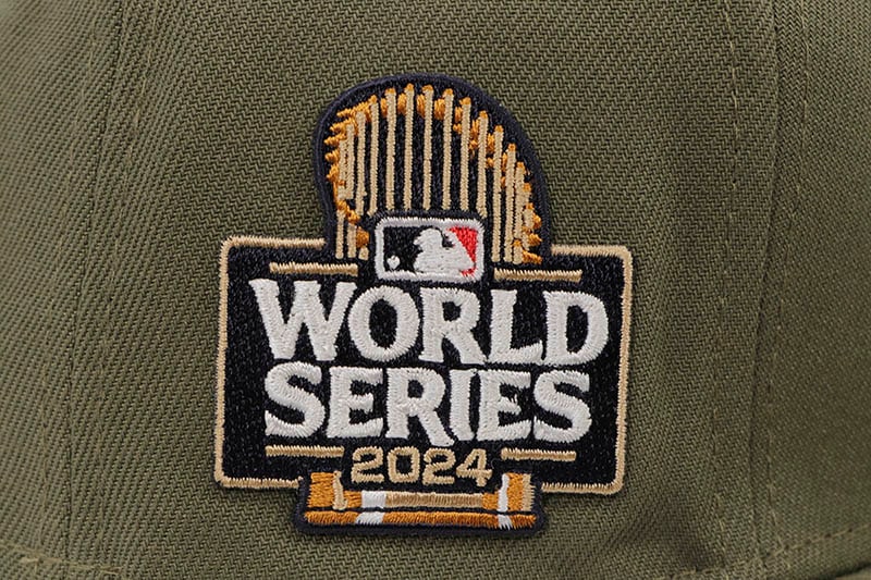NEW ERA LOS ANGELES DODGERS 59FIFTY FITTED CAP (2024 WORLD SERIES SIDE PATCH/GREY UNDER VISOR/OLIVE)