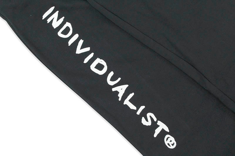 INDIVIDUALIST SKETCHED TEST BAR FLEECE PANT (BLACK)