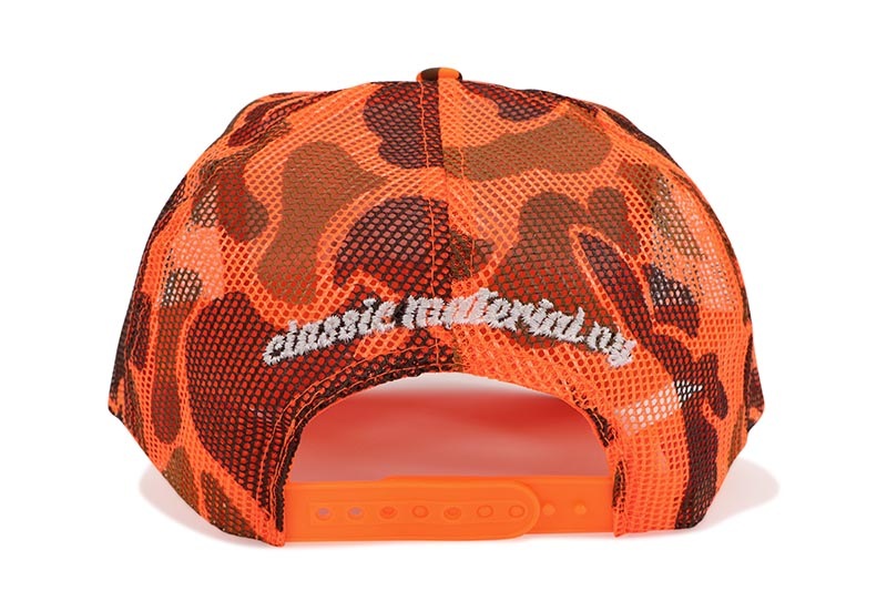 CLASSIC MATERIAL NY NY ALL DAY TRUCKER (NEON ORANGE CAMO)
