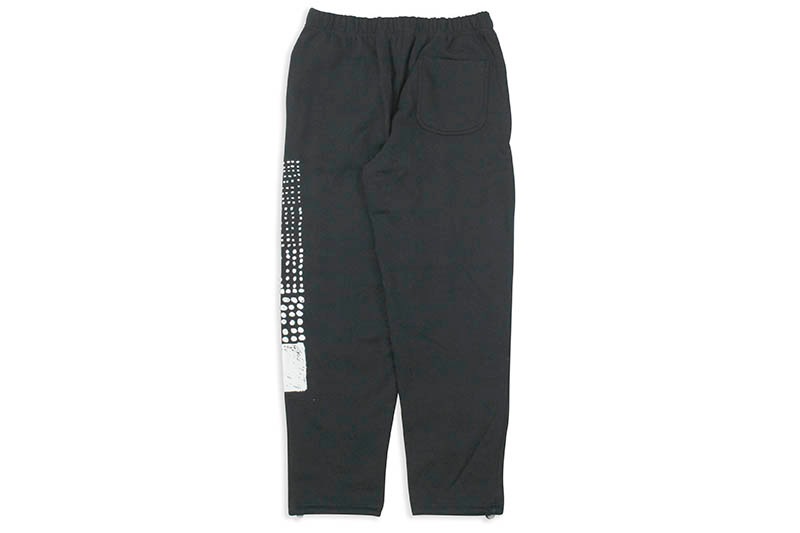 INDIVIDUALIST SKETCHED TEST BAR FLEECE PANT (BLACK)