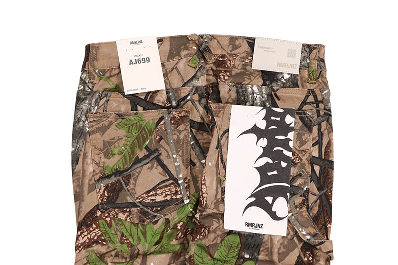 RMRJNZ STACKED FIT JEAN (AJ699-5:CAMOUFLAGE/WHITE)