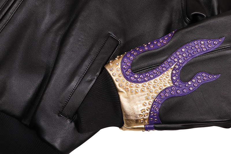 Pelle Pelle WORLD FAMOUS JACKET (325-37520-BGP:BLACK/WHITE/PURPLE/GOLD FOIL)