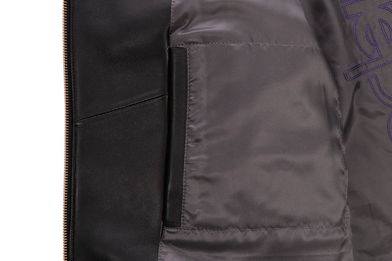 Pelle Pelle WORLD FAMOUS JACKET (325-37520-BGP:BLACK/WHITE/PURPLE/GOLD FOIL)