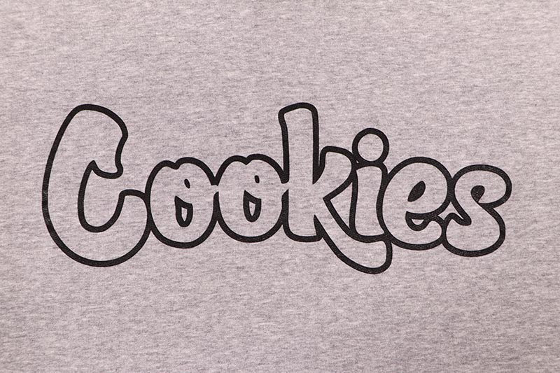 COOKIES ORIGINAL MINT OUTLINE PULLOVER HOODIE (GREY HEATHER/BLACK) CM253HFP02