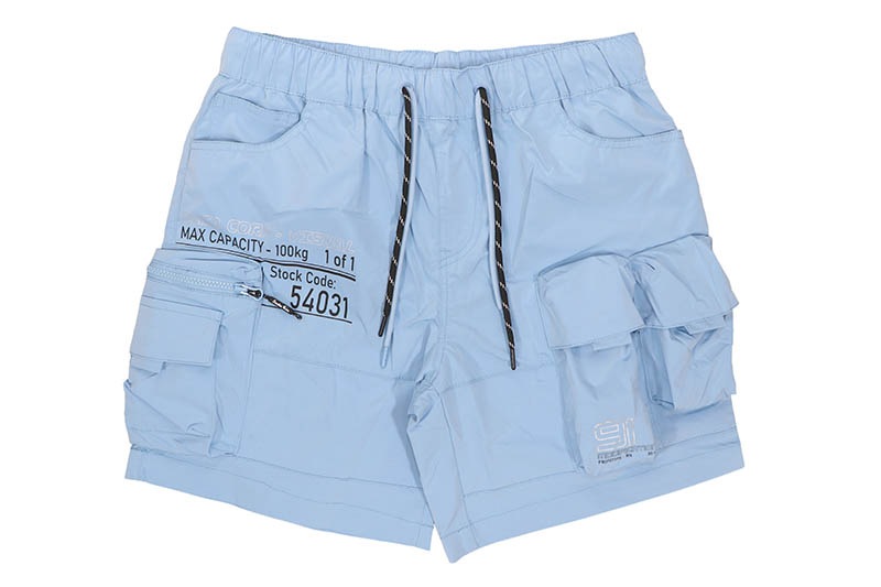 SMOKE RISE LOUNGE UTILITY CARGO SHORTS (WS25283:ALASKAN BLUE)