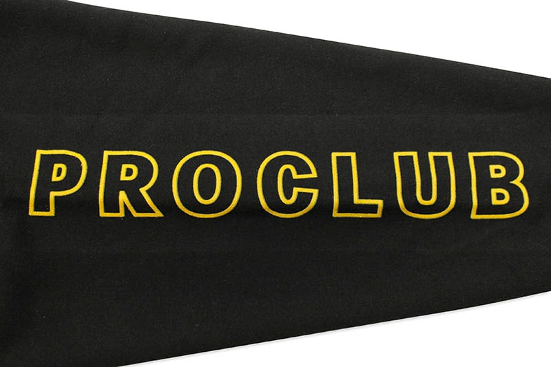 PRO CLUB HEAVYWEIGHT CUSTOM BOX LOGO PULLOVER HOODIE (BLACK)