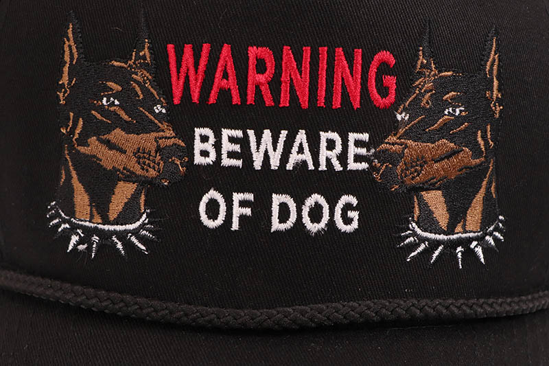 FIELD GRADE BEWARE OF DOG TWILL MESH TRUCKER HAT (BLACK) 1005031