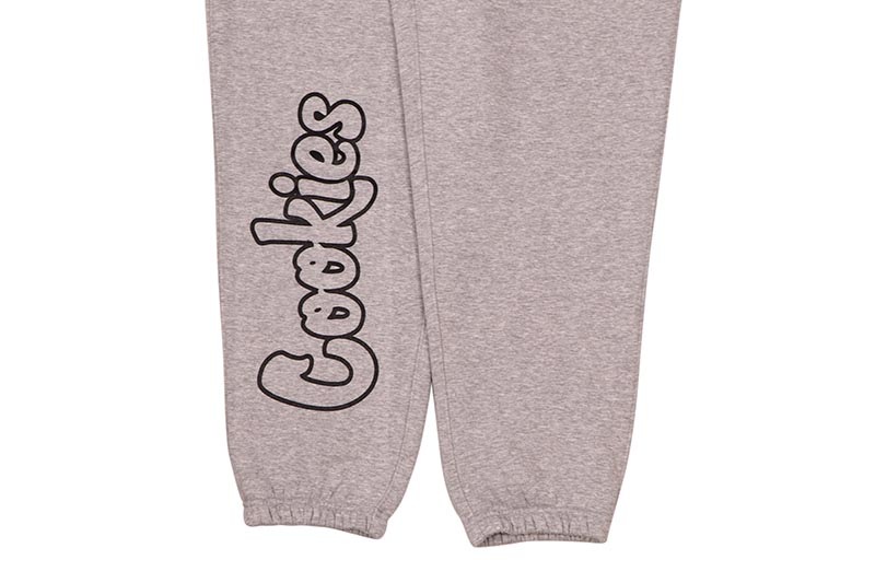 COOKIES ORIGINAL MINT OUTLINE SWEATPANTS (GREY HEATHER/BLACK) CM253BPP01