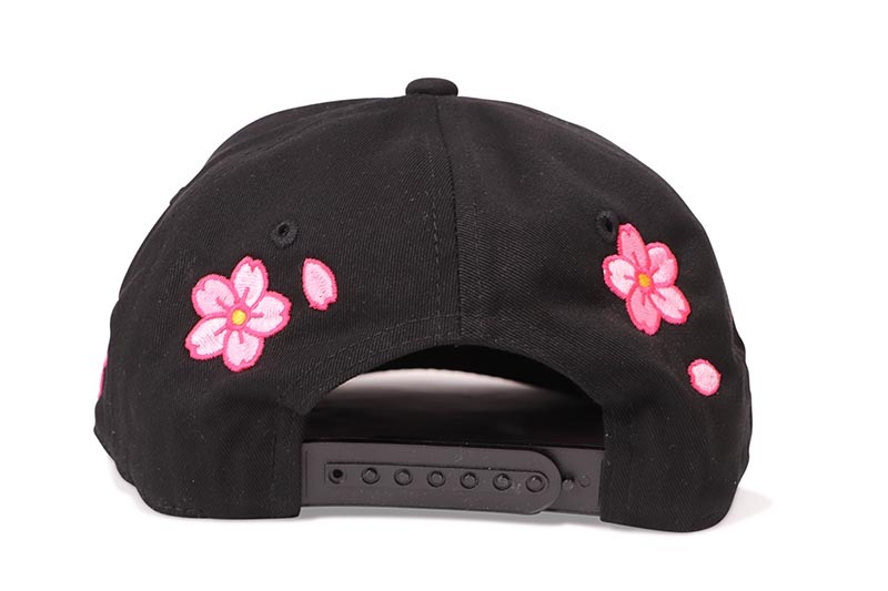 oMA STUDIOS NY KANJI CHERRY BLOSSOM HAT (BLACK)