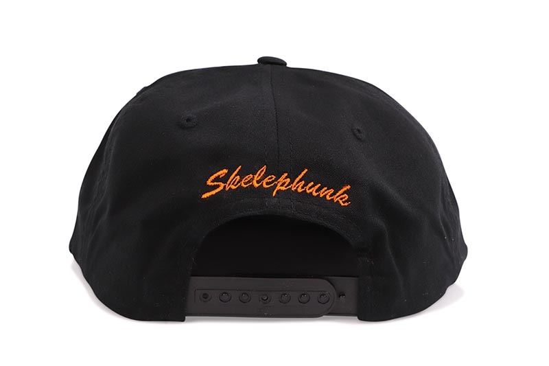 SKELEPHUNK METS WARP SNAP CAP【BLK/BLK】 Skelephunk Mets Warp Snapback Hat - Black - RAWDRIP
