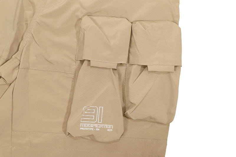 SMOKE RISE LOUNGE UTILITY CARGO SHORTS (WS25283:KHAKI)