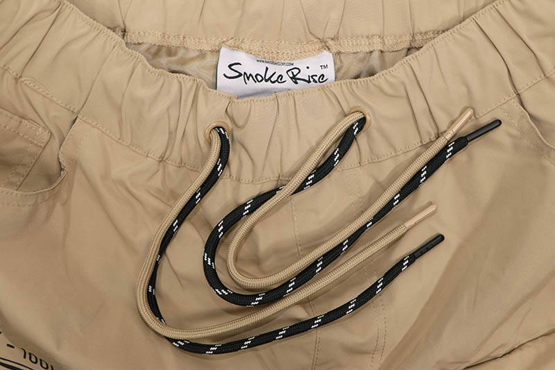 SMOKE RISE LOUNGE UTILITY CARGO SHORTS (WS25283:KHAKI)