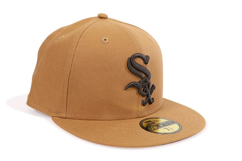 NEW ERA CHICAGO WHITE SOX DUCK CANVAS 59FIFTY FITTED CAP (LIGHT BRONZE) 14745188
