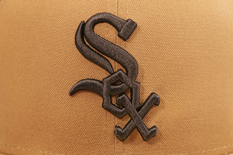 NEW ERA CHICAGO WHITE SOX DUCK CANVAS 59FIFTY FITTED CAP (LIGHT BRONZE) 14745188