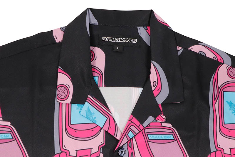 DIPLOMATS EMPIRE PINK PHONE SS SHIRT (BLACK)