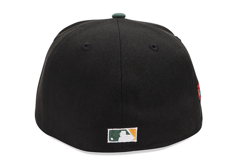NEW ERA COLORADO ROCKIES 59FIFTY FITTED CAP (2021 WORLD SERIES CUSTOM SIDE PATCH/ORANGE UNDER VISOR/BLACK MP GREEN)