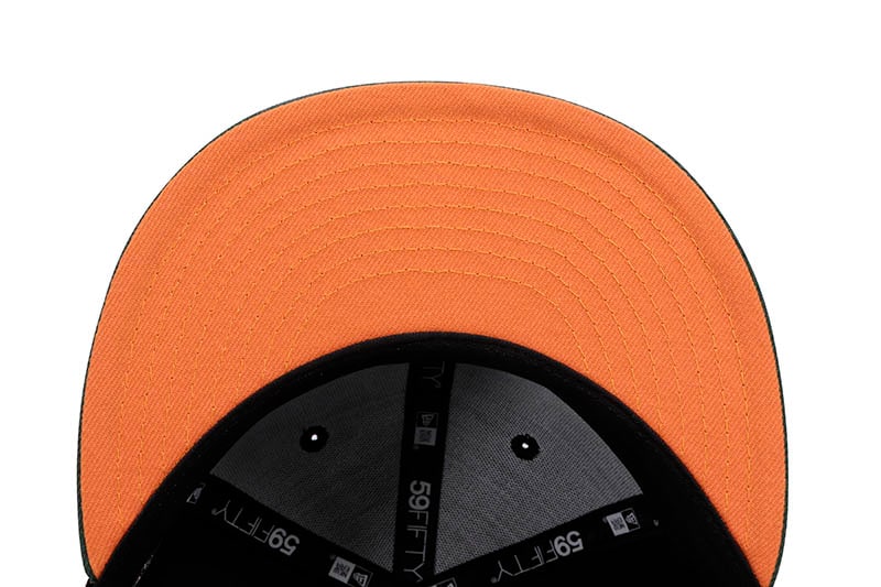NEW ERA COLORADO ROCKIES 59FIFTY FITTED CAP (2021 WORLD SERIES CUSTOM SIDE PATCH/ORANGE UNDER VISOR/BLACK MP GREEN)
