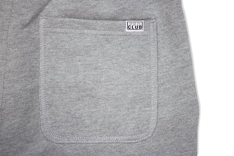 PRO CLUB HEAVYWEIGHT FRENCH TERRY SHORT (HEATHER GRAY)