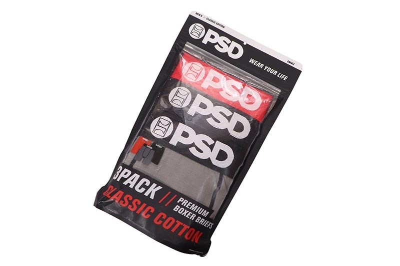 PSD SOLIDS 3 PACK - RED/GRAY/BLACK BOXERS BRIEFS (322180161:MULTI)