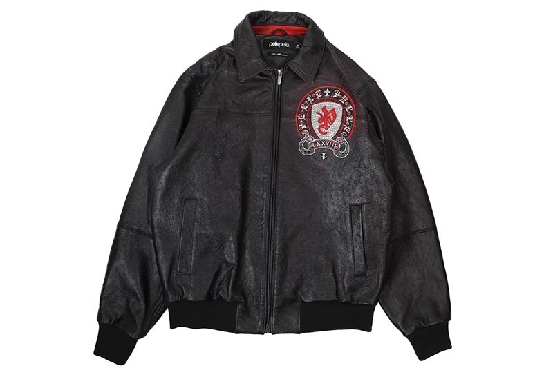 Pelle Pelle IMMORTAL JACKET (425-37545-BSC:BLACK/SILVER METALLIC/CABERNET)