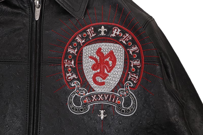 Pelle Pelle IMMORTAL JACKET (425-37545-BSC:BLACK/SILVER METALLIC/CABERNET)