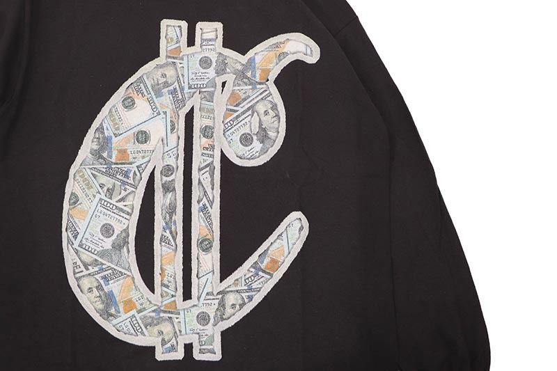 COOKIES DOLLAR C LS TEE (BLACK) CM254TLP02