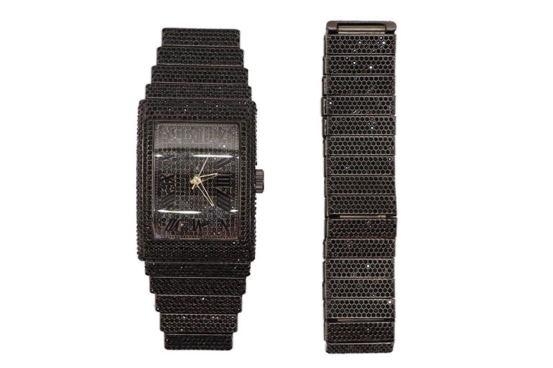 ICE STAR SQURE FACE WATCH & BRACELET (9832-105-901) BLACK