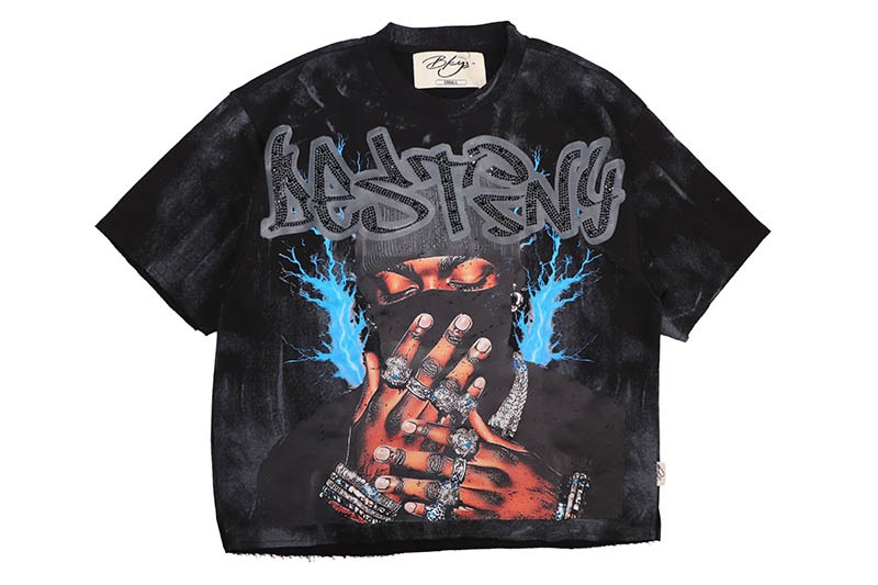 BKYS DESTINY FRENCH TERRY CROPPED TEE (T1461:BLACK)
