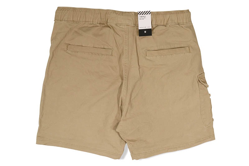 SMOKE RISE UTILITY TWILL LOUNGE SHORTS (JS23112:KHAKI)