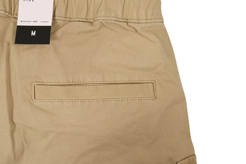 SMOKE RISE UTILITY TWILL LOUNGE SHORTS (JS23112:KHAKI)