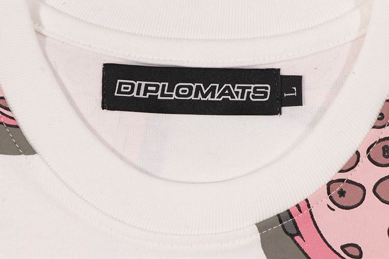 DIPLOMATS EMPIRE PINK PHONE TEE (WHITE)