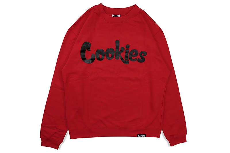 COOKIES ORIGINAL LOGO CREWNECKS (RED/BLACK) 1564T6663 CM232CFP01