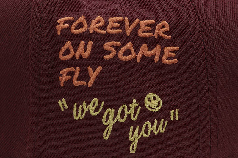 JAETIPS x GOOD TIMES SAVIOR WEB EXCLUSIVE FITTED CAP (SAVIOR TOUR SIDE PATCH/MAROON/ORANGE)