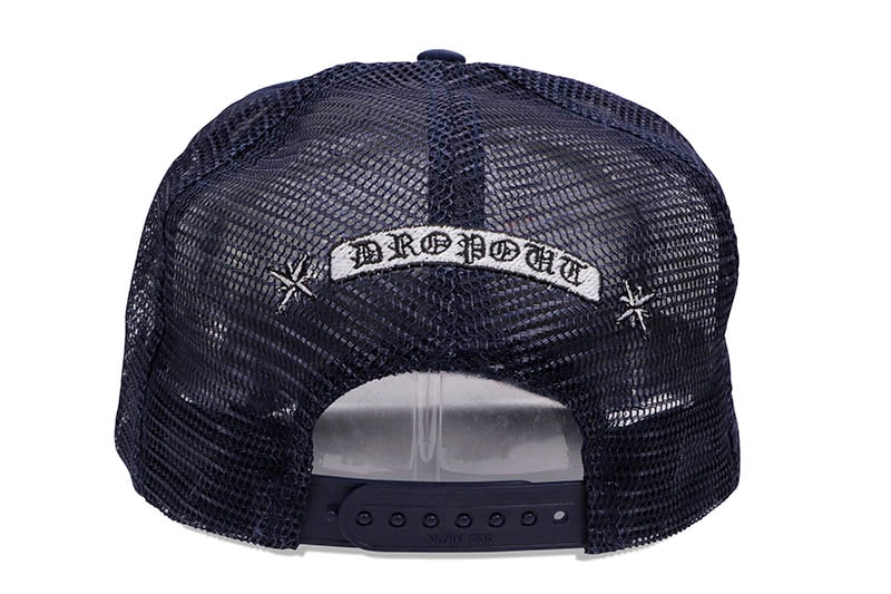 DROPOUT NEW YORK NY FLAMES TRUCKER HAT (NAVY) BB250