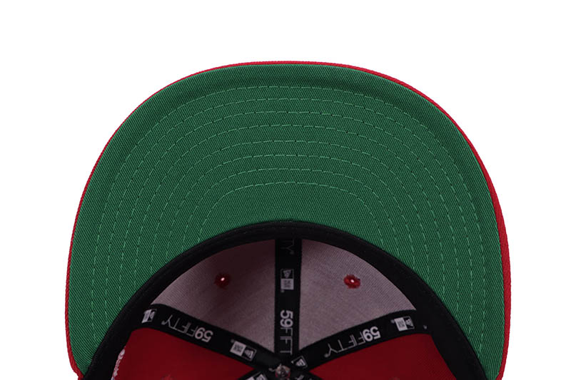 NEW ERA LOS ANGELES DODGERS 59FIFTY FITTED CAP (1988 WORLD SERIES SIDE PATCH/GREEN UNDER VISOR/SCARLET)