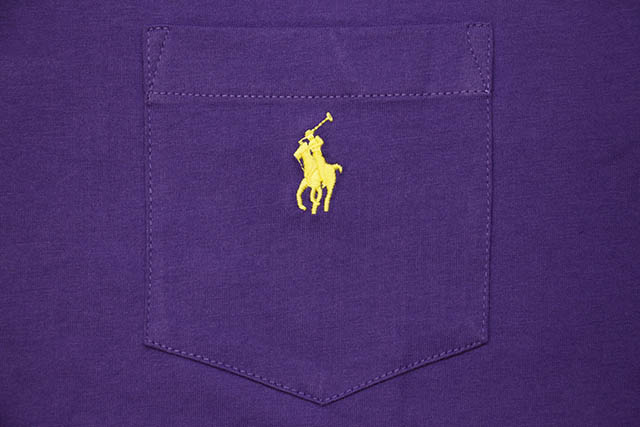 POLO RALPH LAUREN COTTON JERSEY POCKET T-SHIRT (710704248070:CABANA PURPLE)