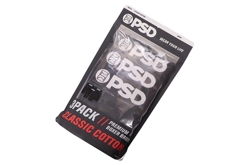 PSD SOLIDS 3 PACK - BLACK BOXERS BRIEFS (322180160:BLACK)