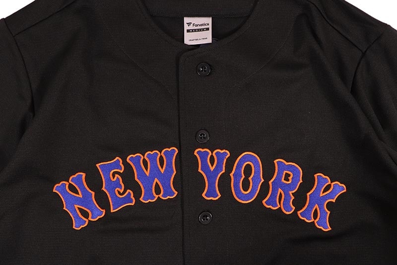 FANATICS NEW YORK METS BASEBALL SHIRT (ML2122SS0001:BLACK)