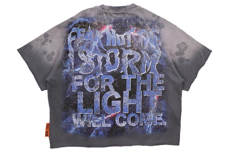 FIRST ROW ETERNAL MYTHS WRATH OF ZEUS CROPPED TEE (FRM3013:DARK