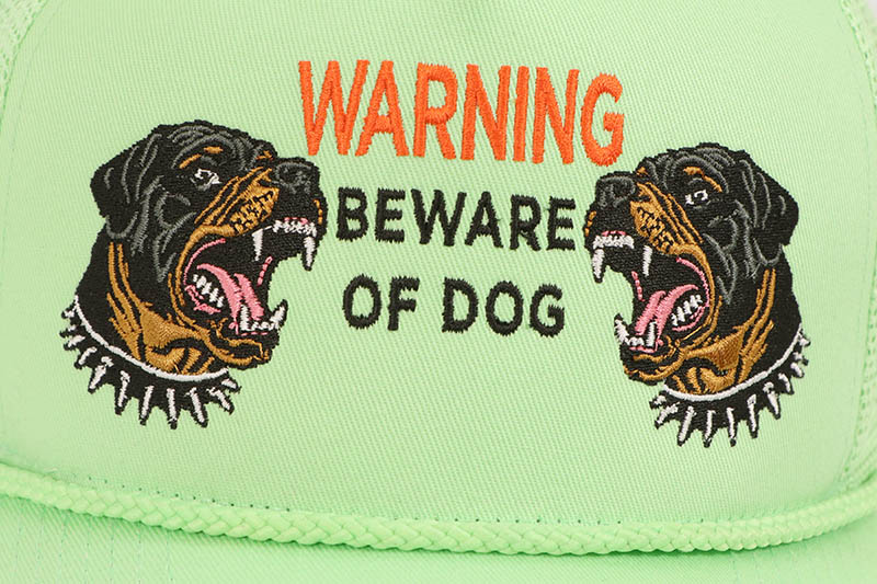 FIELD GRADE BEWARE OF ROTTY TWILL MESH TRUCKER HAT (KEY LIME) 1005192
