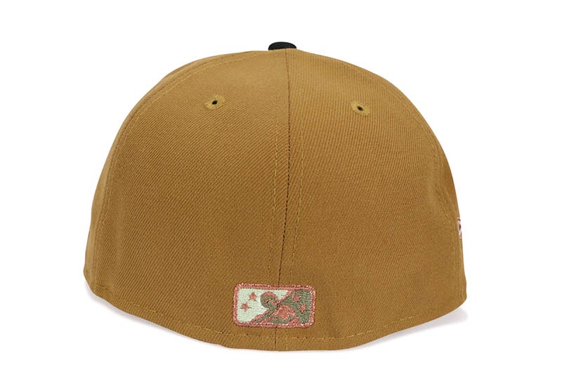 NEW ERA BIRMINGHAM BLACK BARONS 59FIFTY FITTED CAP (20YEARS SIDE PATCH/GREEN UNDER VISOR/OLD GOLD BLACK) 14439551