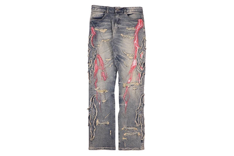 SMOKE RISE LONG STRAIGHT PARADISE COLOR WEFT JEANS (JP25529:HAZEL BLUE)