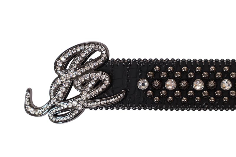 Pelle Pelle X B.B. SIMON LIMITED EDITION CURSIVE ICON BELT (3382-J59-CLEAR-BF)