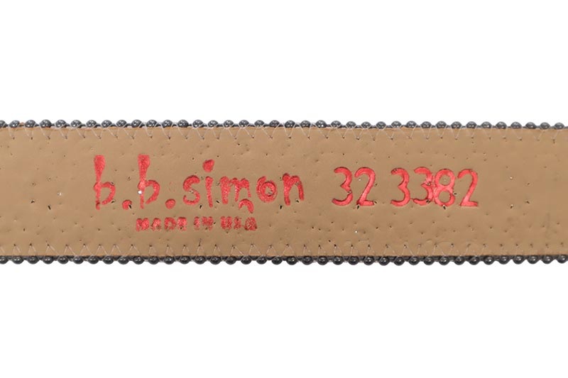 Pelle Pelle X B.B. SIMON LIMITED EDITION CURSIVE ICON BELT (3382-J59-CLEAR-BF)