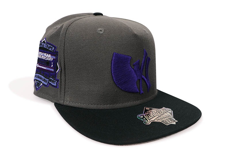 TWNTY TWO WU-TANG PURPLE TAPE 30TH YEAR ANNIVERSARY SNAPBACK CAP (CHARCOAL/BLACK)