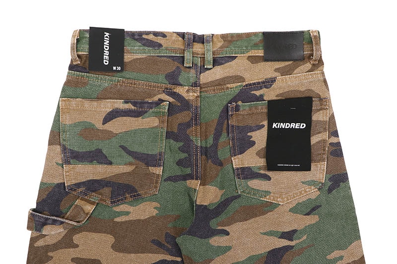 KINDRED DOUBLE KNEE CAMO SHORTS (KD2116C:CANVAS GREEN) | Brand,OTR