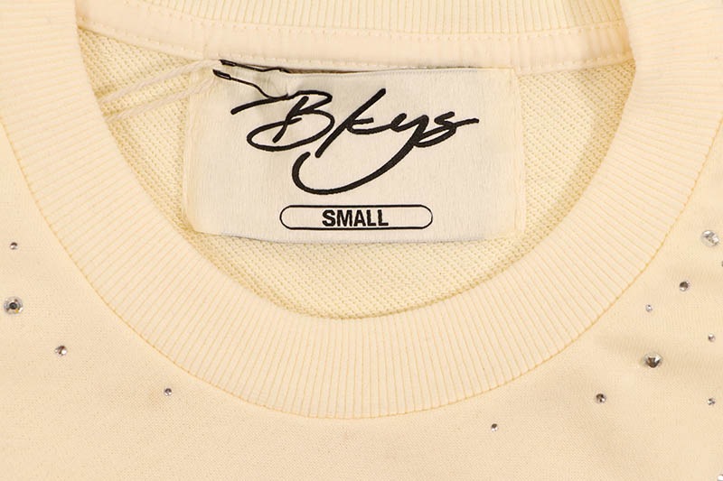 BKYS FEELINGS FRENCH TERRY CROPPED TEE (T1500:OFF WHITE)